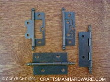 antique copper craftsmans cupboard hinge suite